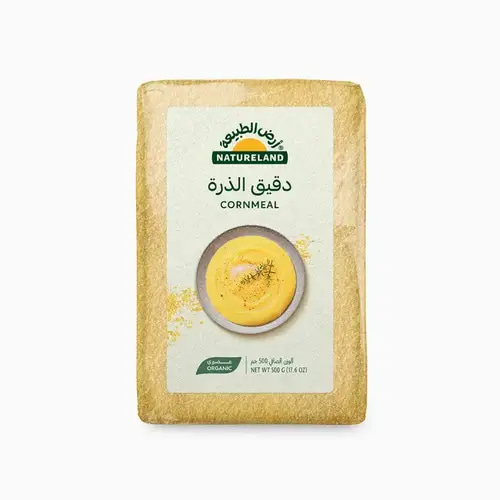 دقيق الذرة خالي الجلوتين عضوي 500 جم أرض الطبيعة