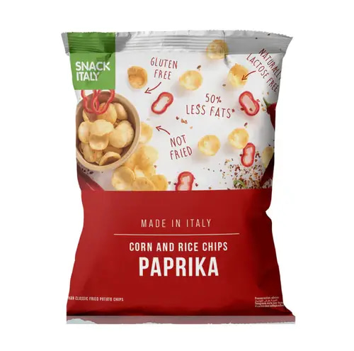 Snack Italy Rice & Corn Chips Paprika 70g
