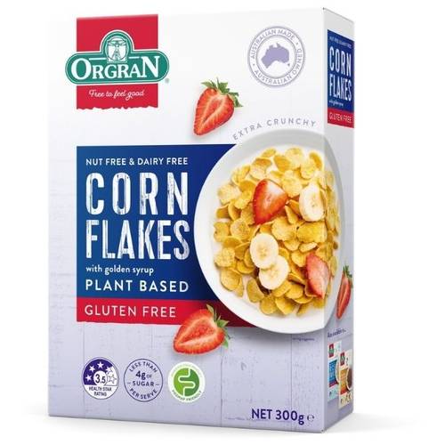 Orgran Corn Flakes Plant Based Cereal, Gluten Free 300g