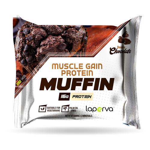 Laperva Protein Muffin - Double Chocolate - 113g - High Protein Snack