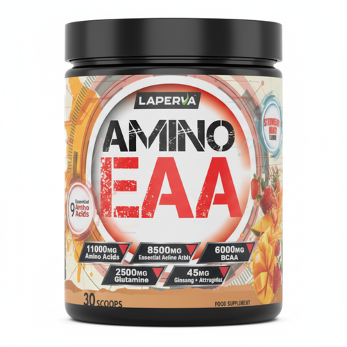 Laperva Amino EAA, Strawberry Mango, 30, Complete Amino Support, High BCAA Content