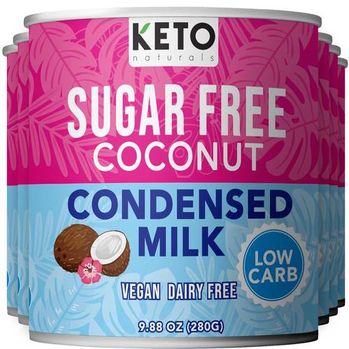 Keto Sugar Free Condensed Milk Vegan Coconut Condensed Milk - Lower calories condensed coconut milk 280g KETO Naturals