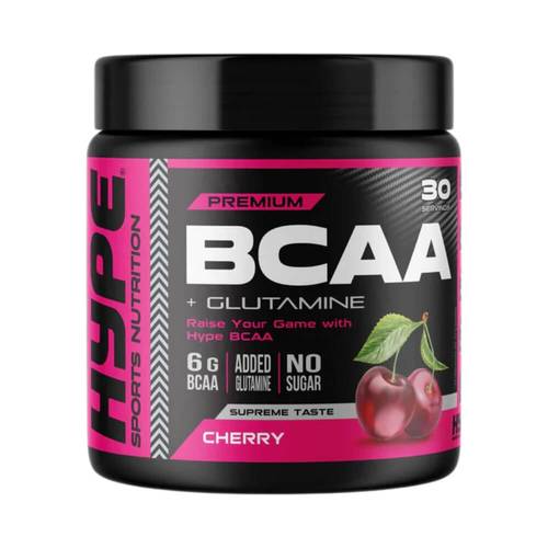 هايب بريميوم BCAA + جلوتامين – كرز، 300 جم