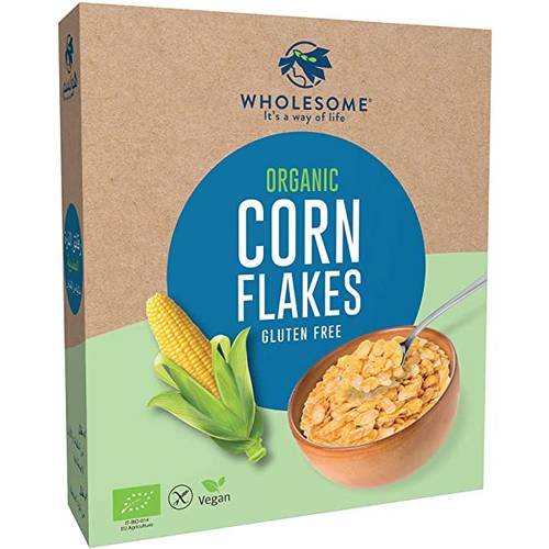 Organic Corn Flakes - Gluten Free - Vegan - 225g - Wholesome