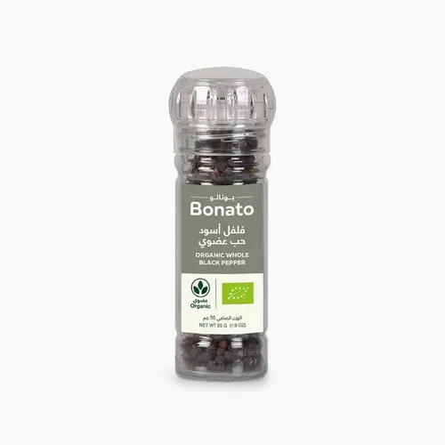 Bonato Organic Whole Black Pepper 55g
