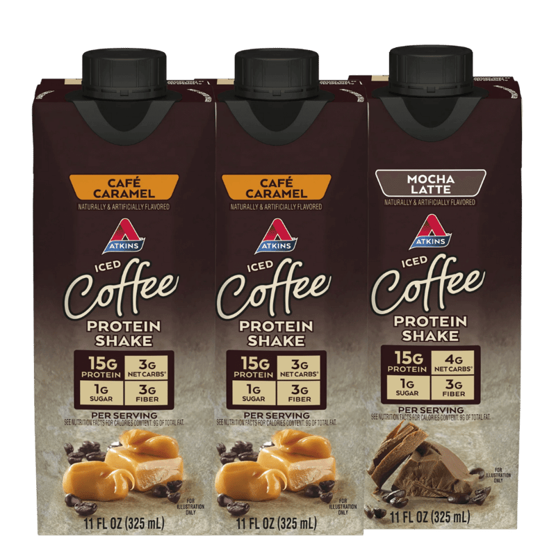Atkins Caffeinated Protein Shake, Keto Friendly, 325ml