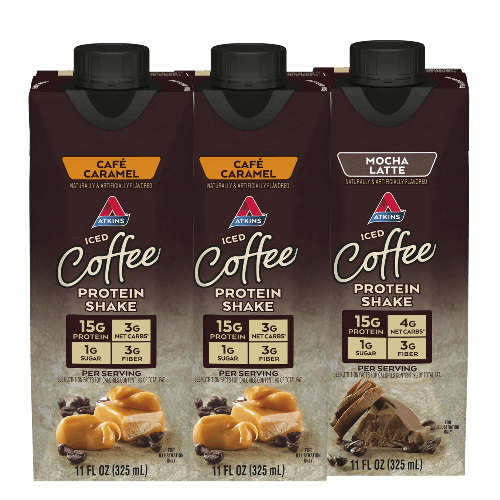 Atkins Caffeinated Protein Shake, Keto Friendly, 325ml