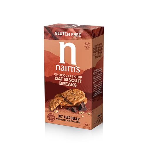 Nairn's E-Gf Oats & Chocolate Biscuit Breaks 160gm