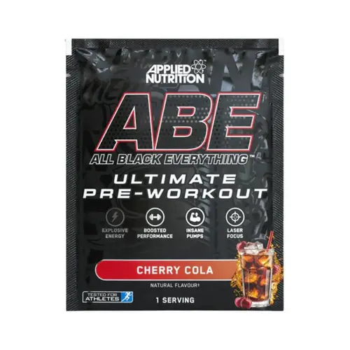 أبلايد نيوتريشن بري ووركاوت ABE قبل التمرين 1 حصه - 200مجم كافيين و 4جم سيترولين مالت - كولا كرز
