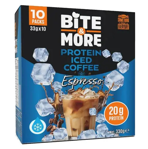 (Pack of 10) Protein Iced Coffee 33g | Bite & More | Espresso