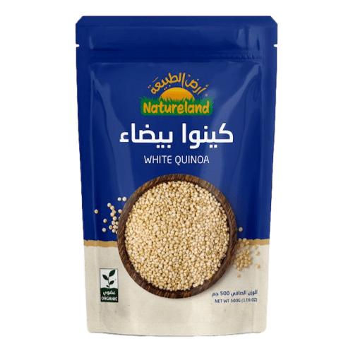 كينوا بيضاء عضوي - 500 جم - أرض الطبيعة