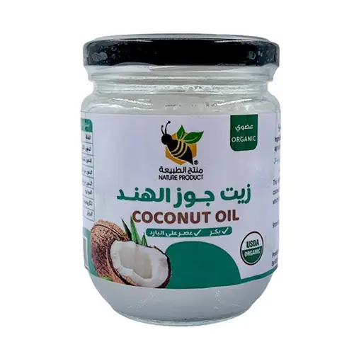 زيت جوز الهند العضوي 330 مل منتج الطبيعة