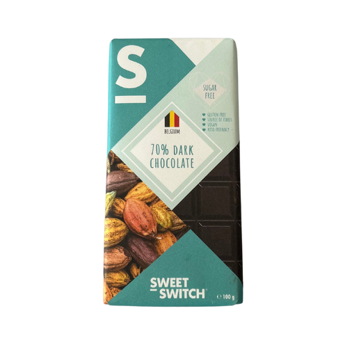 Sweet Switch Belgian 70% Dark Chocolate 100 Gm