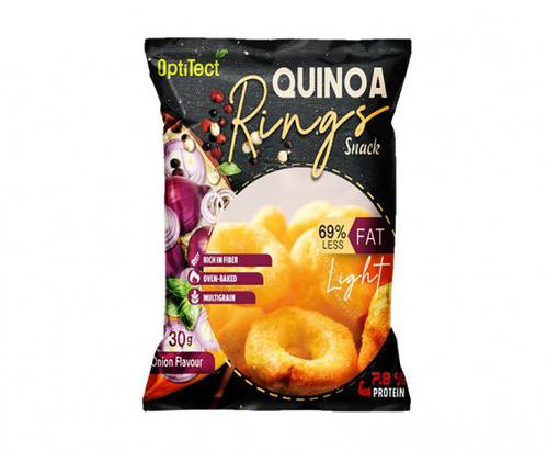 OptiTect Quinoa Rings snack 30g Onion