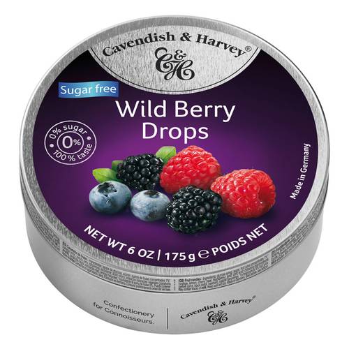 Sugar-Free Cranberry Candy 175g - Cavendish & Harvey