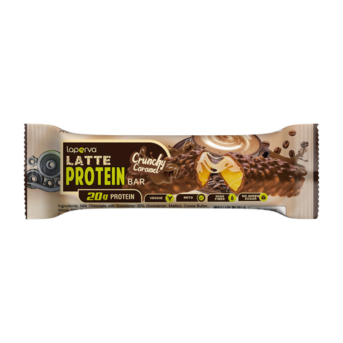 Laperva Latte Protein Bar, Crunchy Caramel, Keto 60g