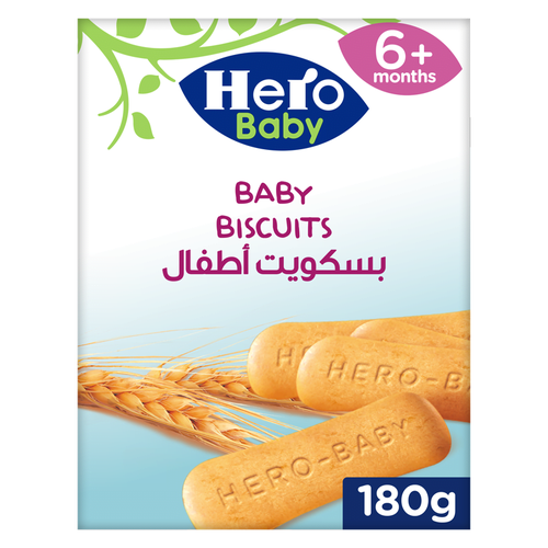 Hero Baby Teething Biscuits with Vitamins +6 Months 180g