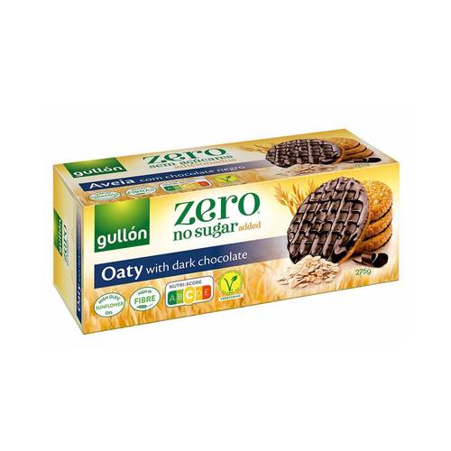 Gullon Zero Oat Biscuits with Dark Chocolate & No Added Sugar 275g