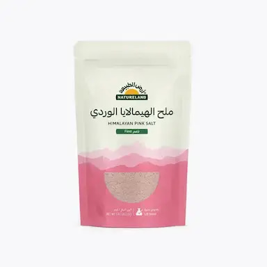 ملح الهيمالايا الوردي - ناعم ١كجم أرض الطبيعة