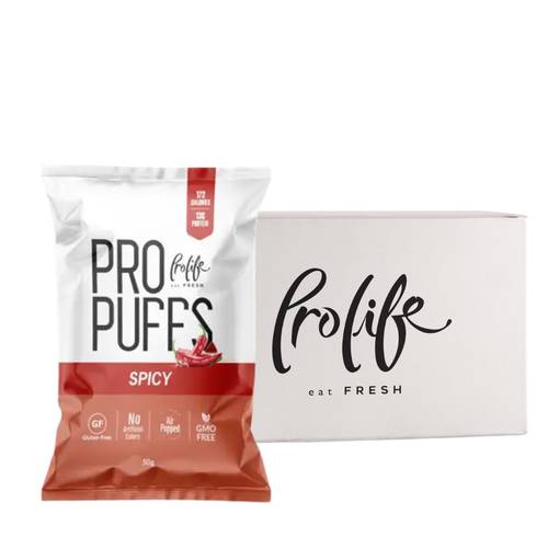 (Box of 20) Prolife Pro Puffs High Protein 50g -  spicy