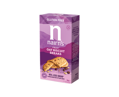 Nairn's E-Gf Oat & Fruit Biscuit Breaks 160gm