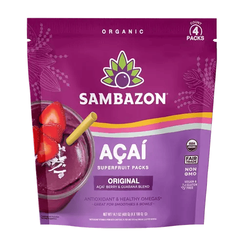 Sambazon Acai Packs 4x100g Frozen