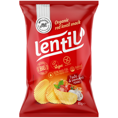 McLloyd's Lentil Organic Red Lentil Snack Pesto di Pomodoro Rosso, 85g