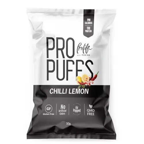 Prolife Pro Puffs High Protein 50g - Chili Lemon