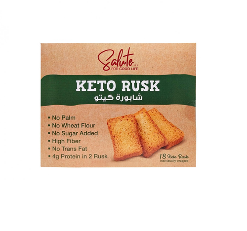 Salute Keto – Keto Rusks 18 Individually Wrapped 130g