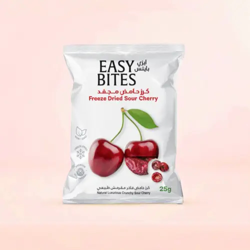 Easy Bites Freeze-Dried Cherries - No Added Sugar - 25g
