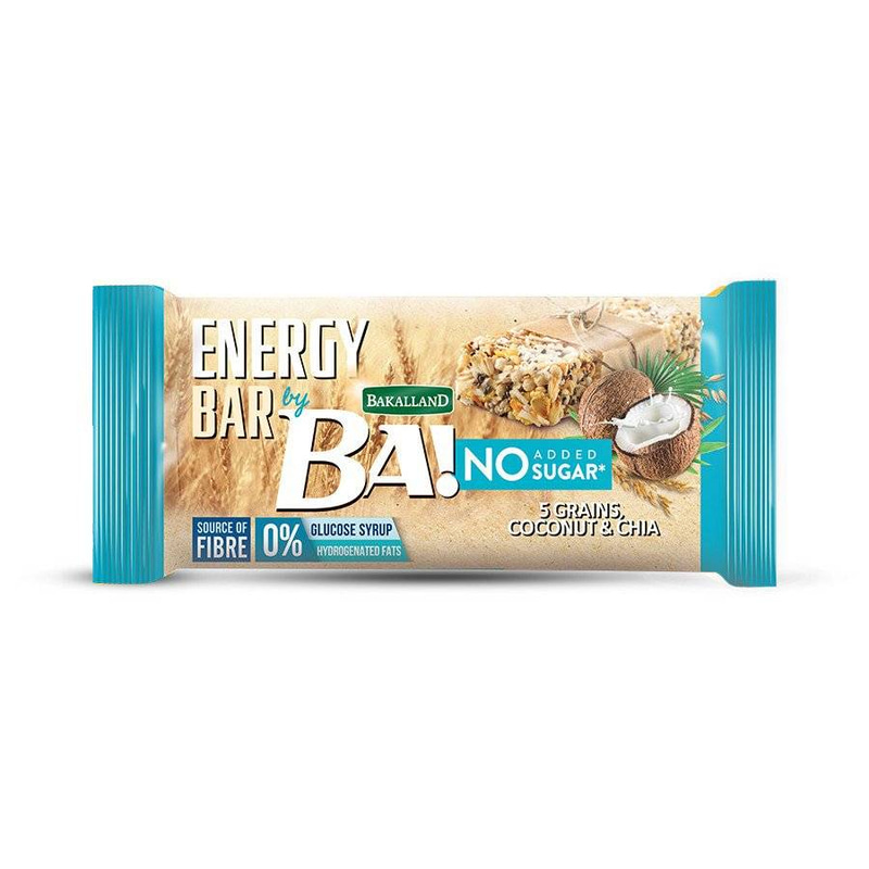 Ba Coconut Chia Energy Bar 40g No Added Sugar