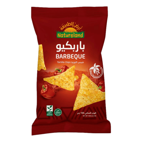 شيبس التورتيا باربكيو عضوي 150 جم أرض الطبيعة