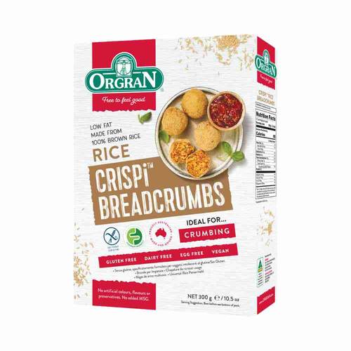 Orgran Gluten Free Rice Crispi Breadcrumbs 300g