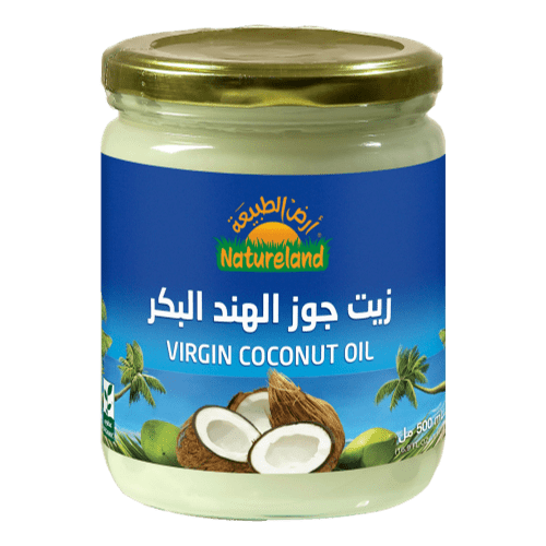 زيت جوز الهند بكر عضوي 500 مل أرض الطبيعة