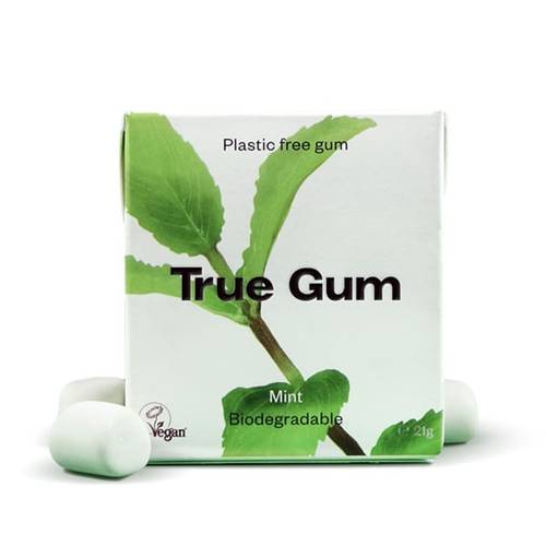 True Gum علكة طبيعية خالية من البلاستيك والسكر - 21 جم - نعناع