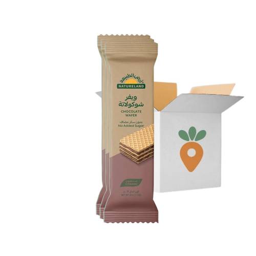 (Box of 20) Organic Chocolate Wafer with No Added Sugar - 30g - Natureland
