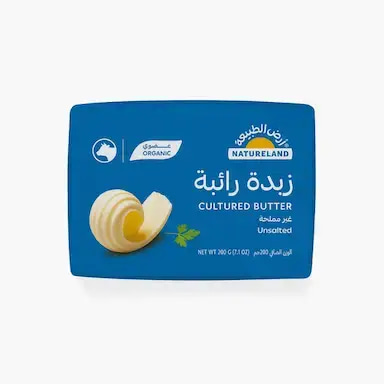 Natureland Organic Cultured Butter 200g (Frozen)
