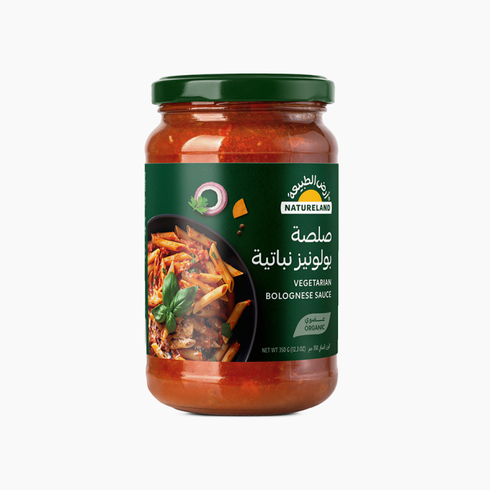 صلصة بولونيز نباتية 350 جم عضوي ارض الطبيعة