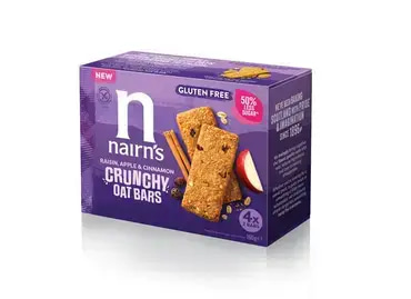 (Pack of 4) Nairn's | Raisin Apple & Cinnamon Oat Bar | 160g