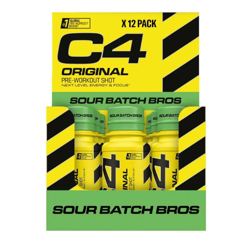 (Box of 12) C4 Pre Workout Shot 60ml - Sour Batch Bros