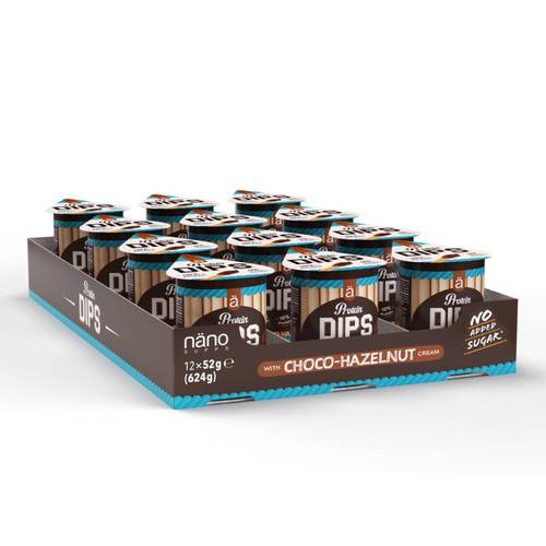 (Box of 12) Nano Supps Protein Dips Choco-Hazelnut 52g