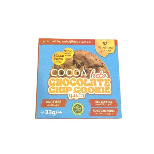 ViveFree Cocoa Keto Chocolate Chip Cookie 33g