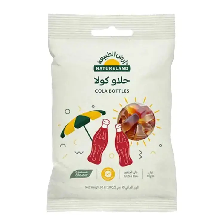 جيلي حلاو كولا عضوي نباتي 50 جم أرض الطبيعة