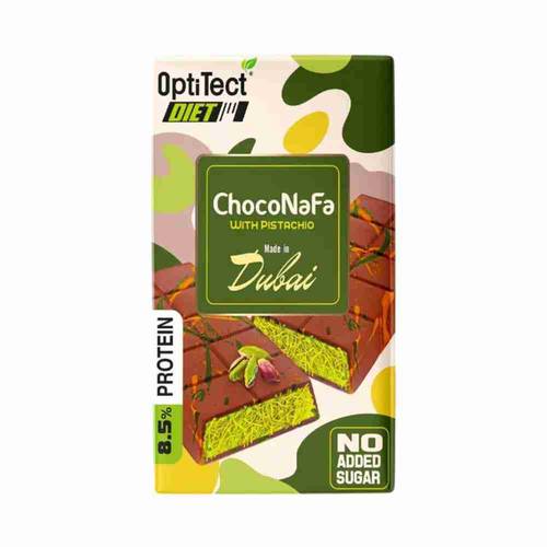 OptiTect ChocoNafa Pistachio Dubai Chocolate No Added Sugar - 100g