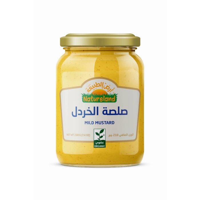 صلصلة الخردل عضوي 210جم أرض الطبيعة