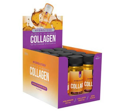 (Box of 12) Nano Supps Hydrolyzed Collagen Shot – Mango Passionfruit – 60ml