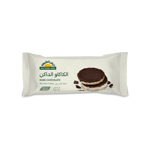 Natureland Mini Dark Chocolate Rice Cake 16g (Single)