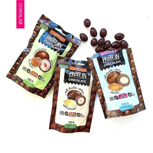 شيكالاب كرات مغطاة بالشوكلاتة عالية البروتين وخالية من السكر 