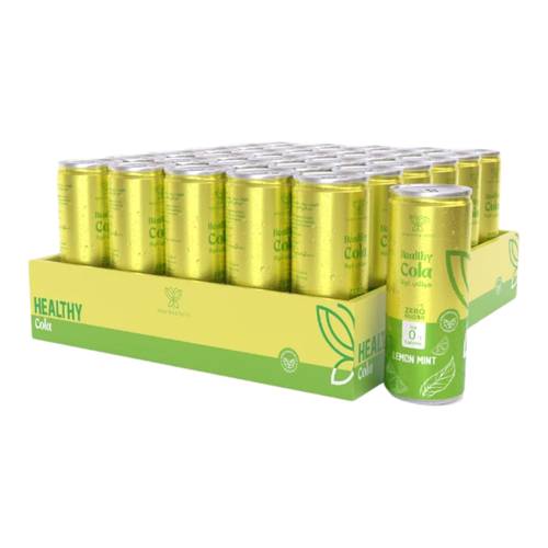 (Box of 30) Healthy Cola Lemon Mint - 250ml | Saudi Made & Sugar-Free