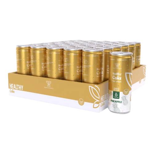 (Box of 30) Healthy Zero Pineapple Soft Drink - Healthy and Tasty - 250ml